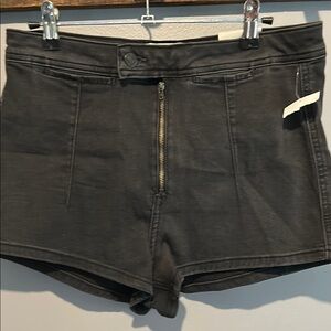 We The Free High Waist Black Shorts Casual Denim
